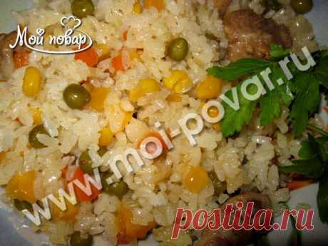 Плов с овощами и куриным мясом