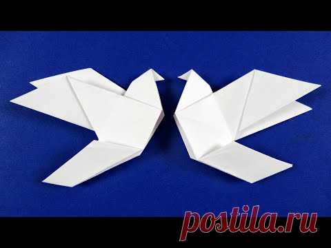 Как сделать оригами ГОЛУБЯ из бумаги