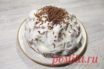 Торт Панчо. Сочный шоколадный торт с ананасом и сметанным кремом Сегодня приготовим торт Панчо, он получается сочным и очень вкусным. Если любите прям сильно пропитанные торты, лучше увеличить количество крема. Любителям шоколадных, сочных тортов посвящается))))Инг...