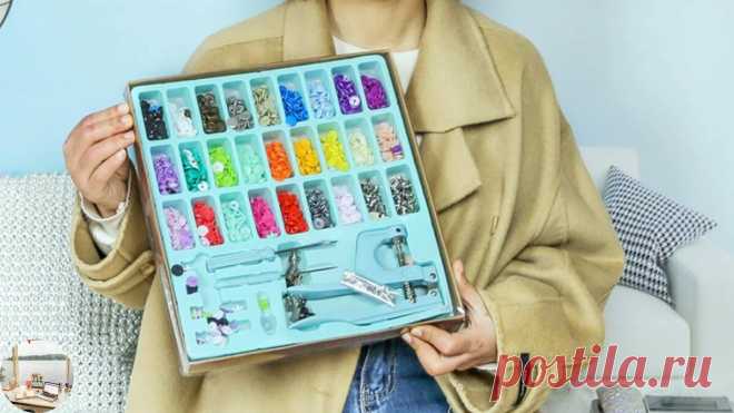 Теперь поставить кнопки проще простого: нашла на AliExpress набор для рукодельниц 2 в 1 (рассказываю, как купить его дешевле) | О. благородные рукодельницы | Яндекс Дзен