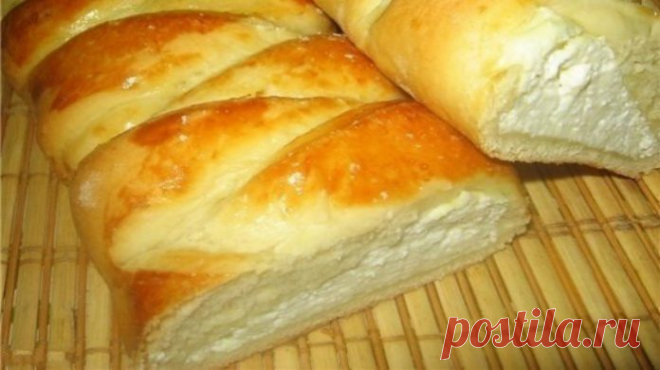 Вкусная Плетенка с творожной начинкой. Готовится легко, без заморочек