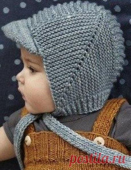 Детская шапочка спицами