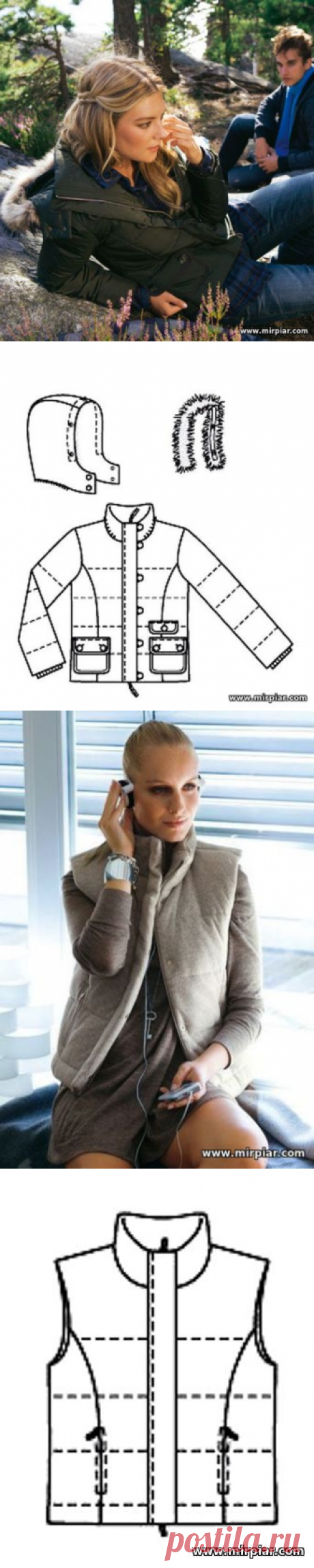 free pattern, куртка, выкройка куртки, жилет, pattern sewing, готовые выкройки, выкройки скачать, шитье, выкройки бесплатно, Скачать, MirPiar.com