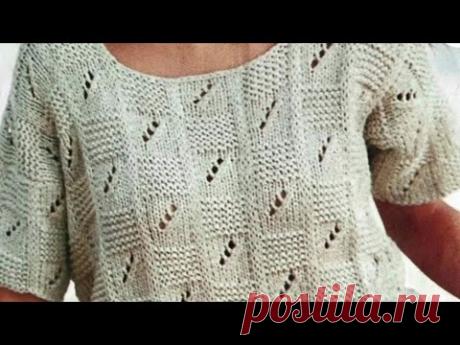 Вяжем узор для кофточки и как её связать.