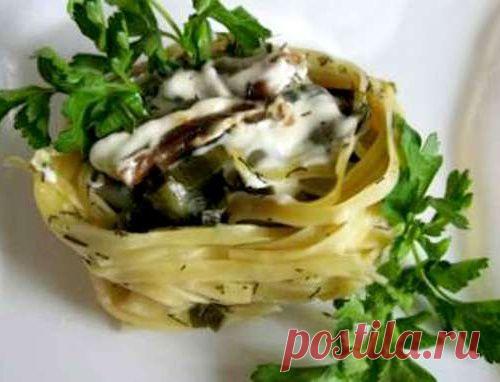 Как приготовить гнезда " Тальятелле" с овощами в мультиварке