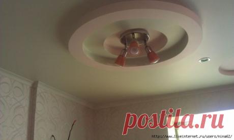 Фигурный потолок из пенопласта своими руками