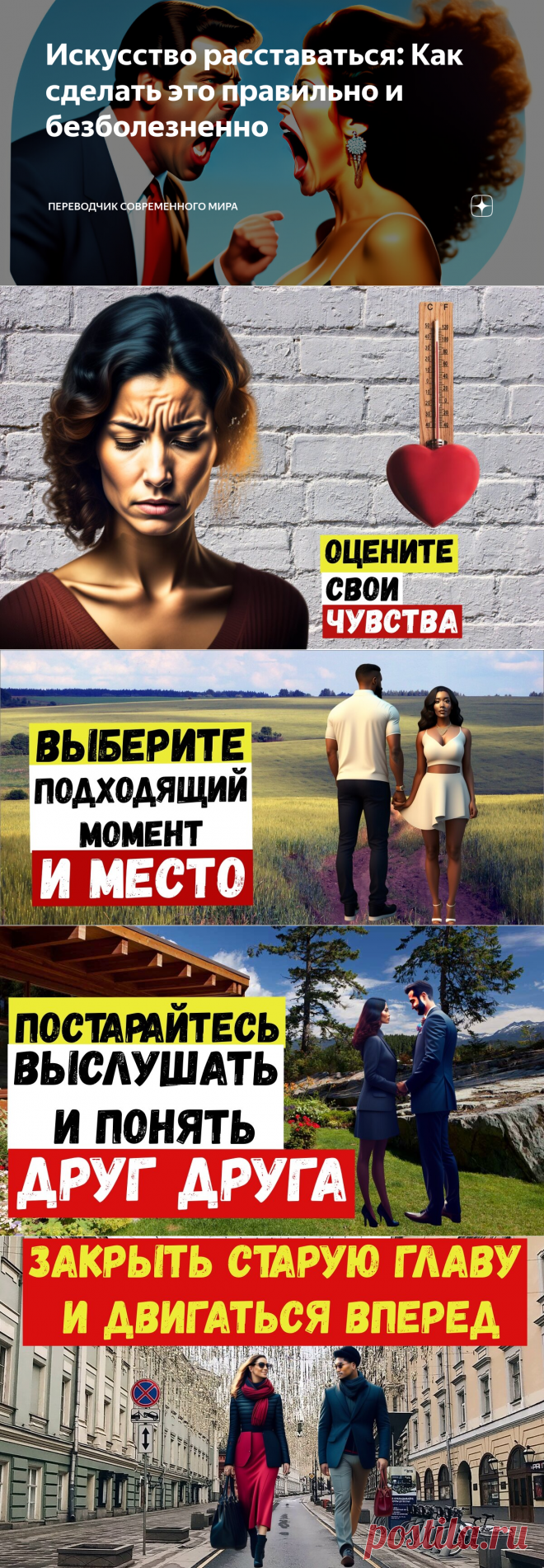 Искусство расставаться: Как сделать это правильно и безболезненно | Переводчик современного мира | Дзен