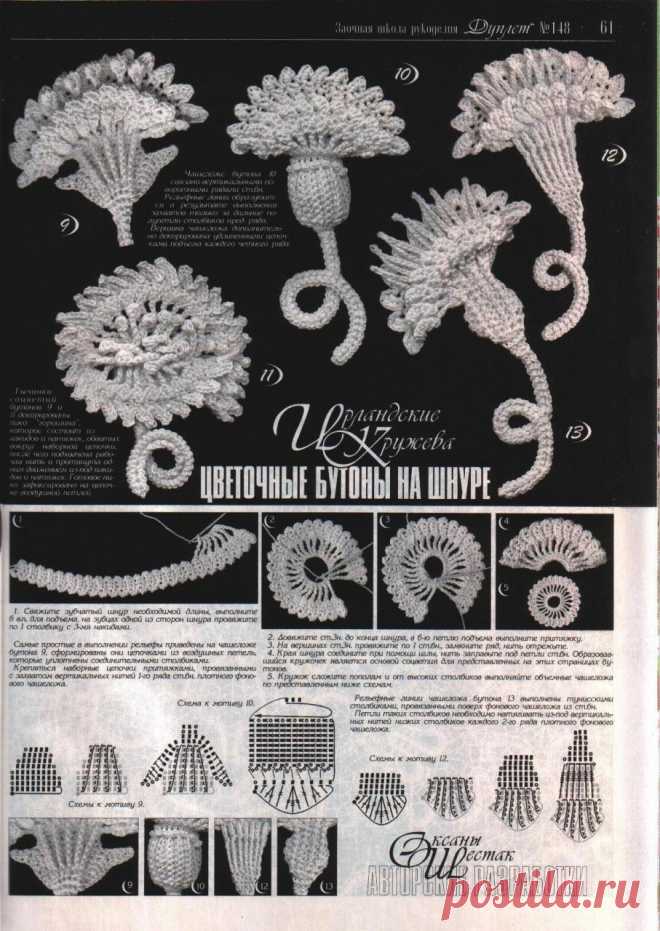 Цветочные бутоны на шнуре