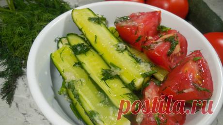 Малосольные огурцы и помидоры за 5 минут – пошаговый рецепт с фотографиями