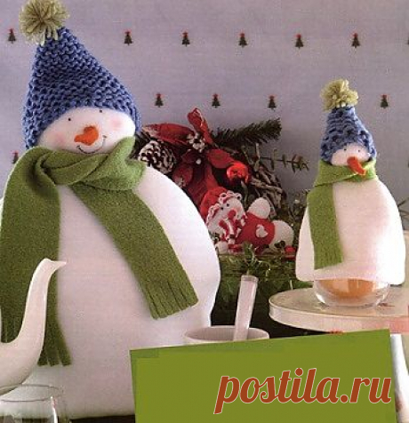 Грелка на чайник &quot;Снеговик&quot; / новогодние подарки,поделки и костюмы / PassionForum - мастер-классы по рукоделию