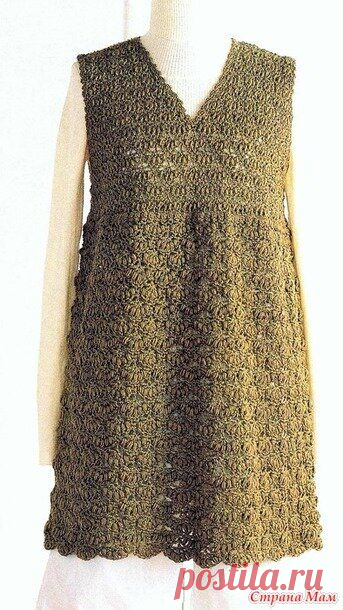 Шесть красивых моделей для лета в орехово-зелёных тонах. Крючок. | Вязаный смак! Пульс Mail.ru