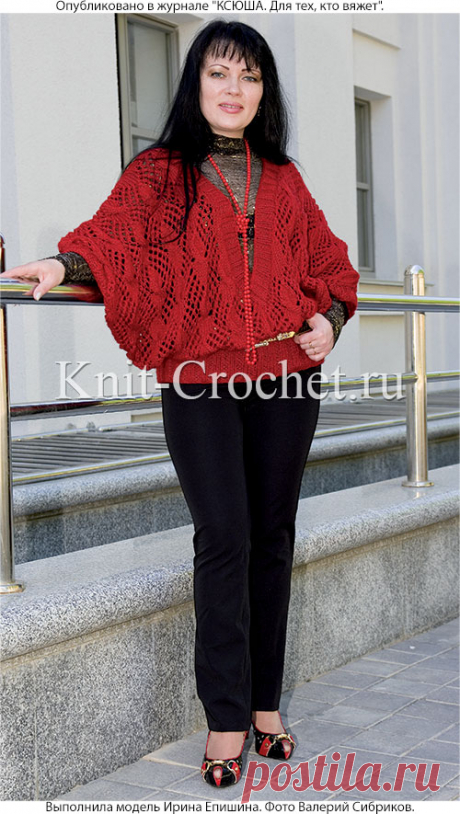 Безрукавка на спицах с боковыми расширениями. - Жилеты женские спицами - Вязание спицами - Каталог статей - Вязание спицами и крючком