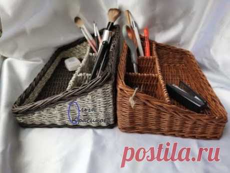 Органайзер 16 на 25 см. Ошибки при плетении. Organiser. Mistakes in weaving. Subtitles!!