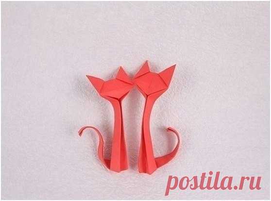 Кошечка в технике оригами. / Вязание как искусство!