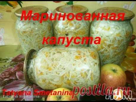 Маринованная капуста с яблоками и морковью на зиму