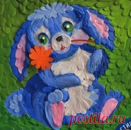 Аппликация из пластилина