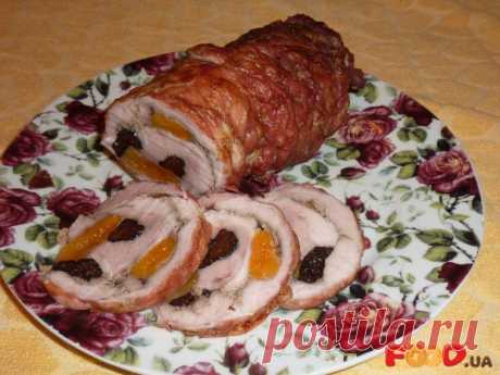 Мясной рулет с черносливом и курагой - Кулинарные рецепты на Food.ua