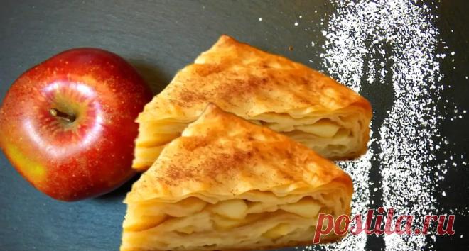 Шарлотку — в топку: за 20 минут готовлю яблочный пирог из лаваша — «коржи» тонкие, а яблок — много - новости Хибины.ru Рецепт яблочного пирога из лаваша со сметанным кремом