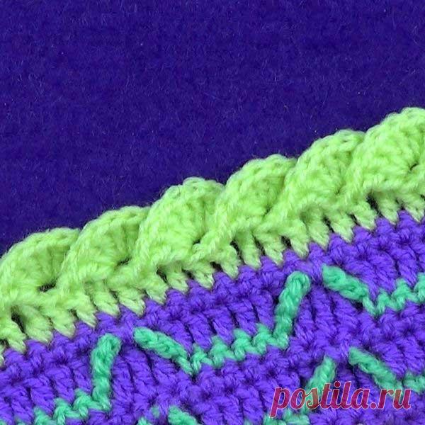 Объемная кайма Чешуйки