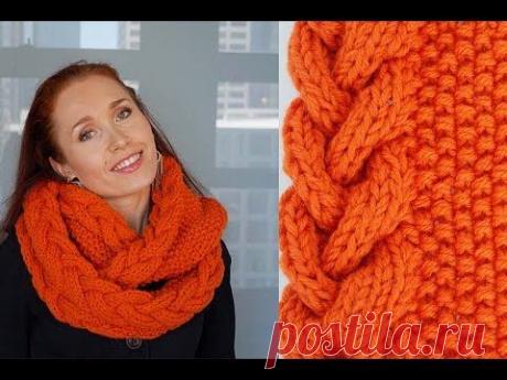 Снуд спицами