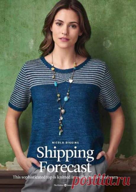 Вязаная кофточка «Shipping Forecast»