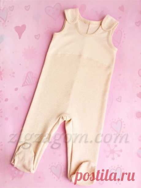 Выкройка ползунков р. 68 — Зигзагом