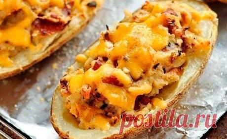 Картофель фаршированный по-итальянски: просто и очень вкусно!