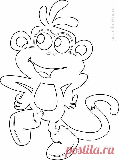 Новогодние трафареты 2016 с обезьянками!