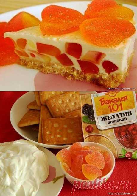 Торт-желе &quot;Нежность&quot;.