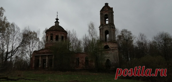 Не смог проехать мимо. Разрушенная церковь "Воскресения Словущего" впечатляет | Хозяйство Воронова | Яндекс Дзен