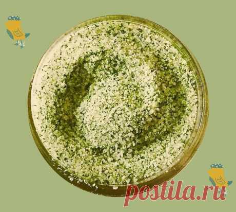 Готовлю вкусную соль для мяса, рыбы и салатов. Использую зелень с грядки 😊 | Правильно готовим | Яндекс Дзен