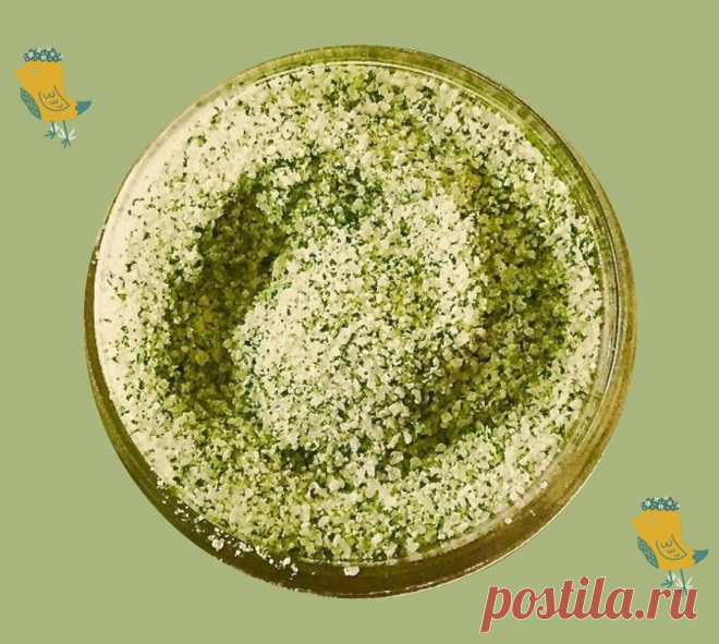 Готовлю вкусную соль для мяса, рыбы и салатов. Использую зелень с грядки 😊 | Правильно готовим | Яндекс Дзен