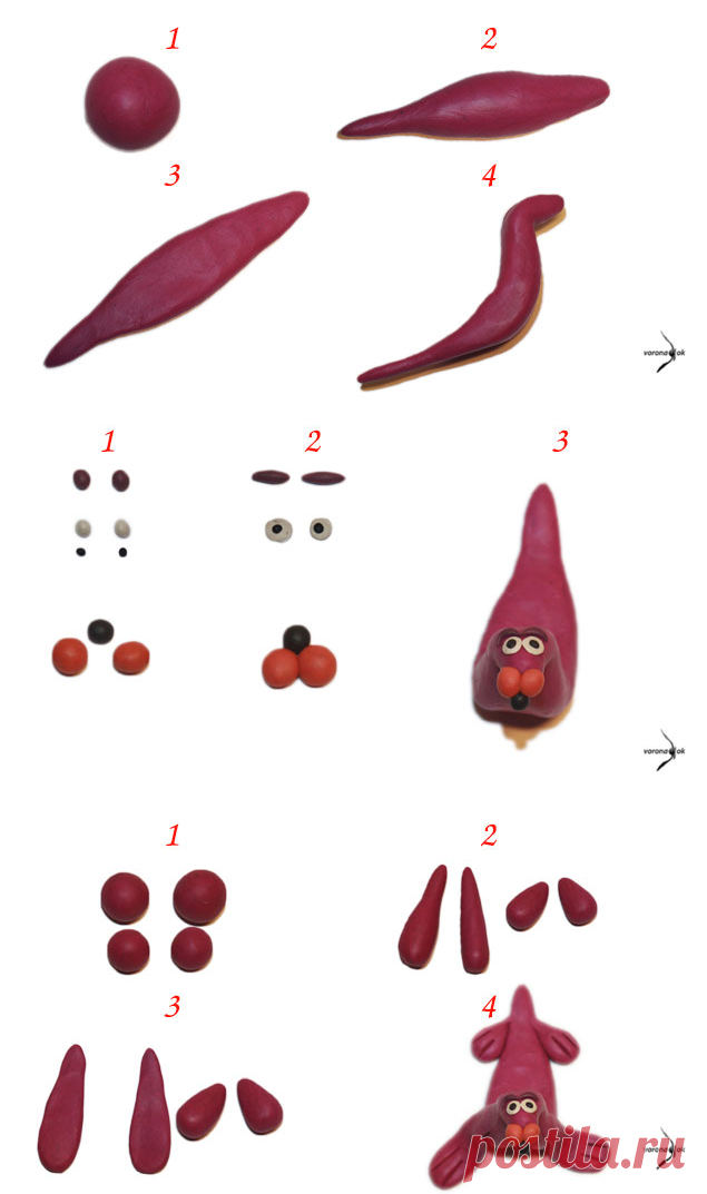 Как слепить тюленя - Приключения Вороны
Сегодня мы будем лепить из пластилина тюленя.