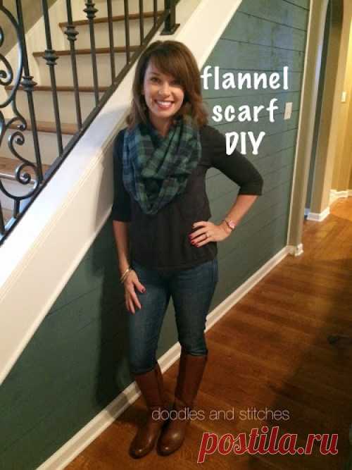 Plaid is the new black - DIY Scarf - Doodles & Stitches