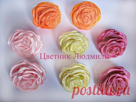 Роза канзаши \  Rose kanzashi \ DIY \МК