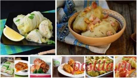 10 самых вкусных рецептов голубцов 1. Голубцы с грибамиИнгредиенты:Белокочанная капуста — 8–10 листьевВодаСоль — по вкусуРастительное масло — 2 ст. л.Для начинки:Свежие грибы — 500 г или сушеные грибы — 100 гТоматная паста — 1–2 ст. л.…