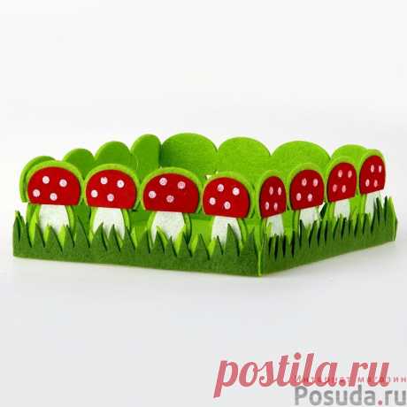 Корзина, 20*20*7,5 см купить в интернет магазине Posuda.ru, в розницу по цене 408.90 или оптом по цене 307.44