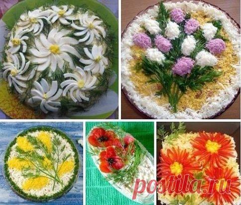 Украшение праздничных салатов