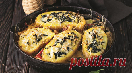Фаршированный картофель готовим в духовке со сливочным соусом