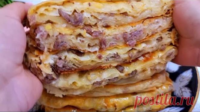 В МАГАЗИНЕ ТАКОГО НЕ КУПИШЬ!ШЕДЕВРАЛЬНЫЙ ПИРОГ ИЗ САМЫХ ПРОСТЫХ ПРОДУКТОВ!СЪЕДАЮТСЯ В ОДИН МИГ!