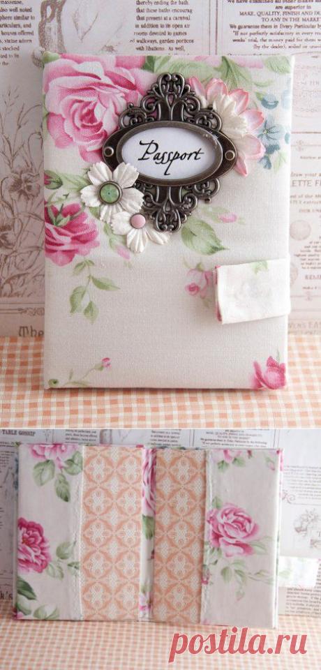Мастер-класс: Тканевая обложка на паспорт