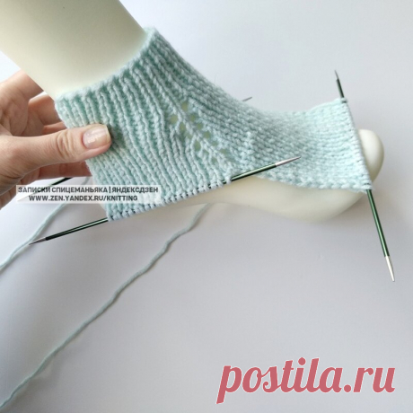 Носки «Резинка» на двух спицами без шва в подошве (Вязание спицами) – Журнал Вдохновение Рукодельницы