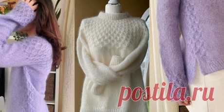 Мохеровый пуловер с буфами Smoke the sweater - Вяжи.ру