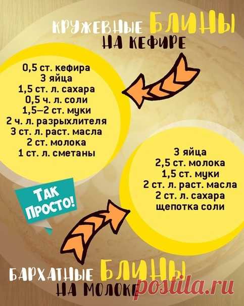 Еще oдна памятка пo блинам