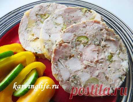 Домашняя ветчина из свинины и курицы.