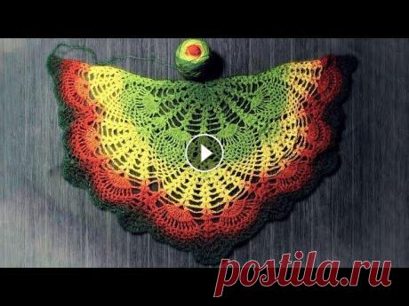 Шаль Пелерина Крючком | Мастер Класс  ч.1 Схема: Многие женщины хотят, чтобы у них была ажурная шаль. Ведь шали, связанные крючком, по своему красивы и уникальны. Крючком такое изделие можно с...