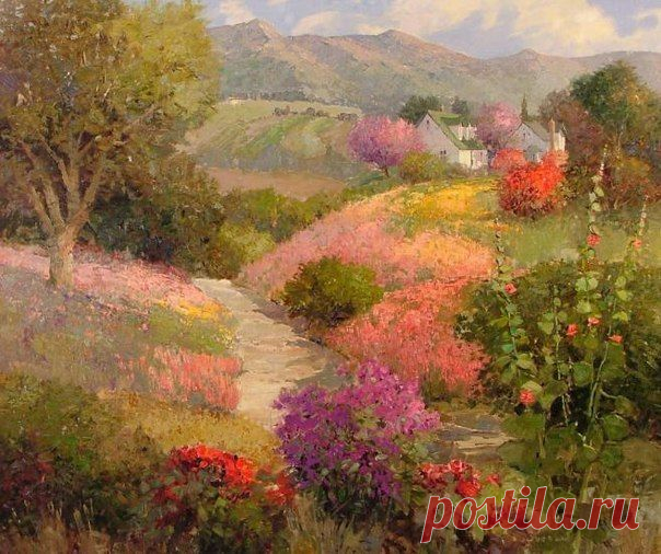 Художник-импрессионист Kent R. Wallis / Удивительное искусство