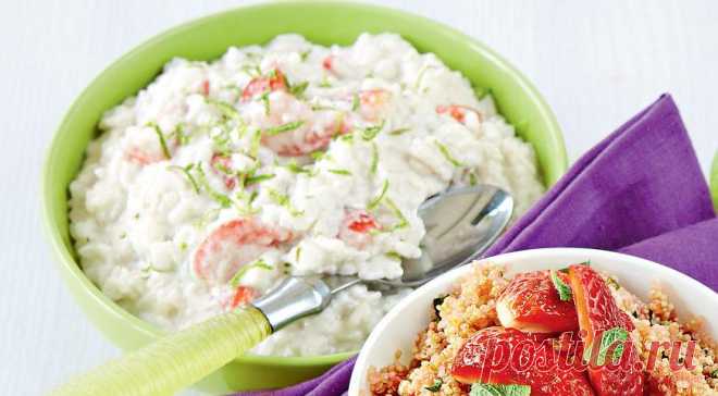 Рисовая каша с клубникой и кокосовым молоком. Пошаговый рецепт с фото на Gastronom.ru