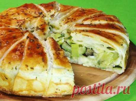 Сочный овощной пирог!!! ПРЕКРАСНАЯ ЗАКУСКА К ЛЮБОМУ ПРАЗДНИКУ!!