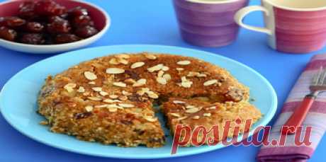 Геркулесовый пирог с яблоками и финиками в мультиварке - Рецепты для Мультиварки